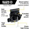 imageKlein Tools 5178 Pocket Tool Pouch Leather Tunnel Loop Belt Connection Black