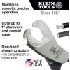imageKlein Tools 63030 Cable Cutter Made in USA Coaxial Cutter for 1Inch Aluminum and Copper Cable OneHand Shearing1Inch