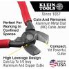 imageKlein Tools 63215 Cable Cutter Made in USA HighLeverage 65Inch Compact Forged From US Made Steel Ideal for Cutting Aluminum and Copper CableCompact Cutter