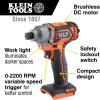 imageKlein Tools BAT20CD 20V BatteryOperated 14Inch Impact Driver Compact Design for Excellent Control in Tight Spaces Tool OnlyBare Tool