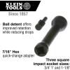 imageKlein Tools KT155HD HeavyDuty 6In1 Linemans Ratcheting Wrench with Bolt Through Design and Bright Yellow Socket4in1  Standard Gearing