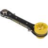 imageKlein Tools KT155HD HeavyDuty 6In1 Linemans Ratcheting Wrench with Bolt Through Design and Bright Yellow Socket5in1  Standard Gearing