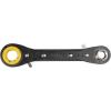 imageKlein Tools KT155HD HeavyDuty 6In1 Linemans Ratcheting Wrench with Bolt Through Design and Bright Yellow Socket5in1  Standard Gearing