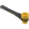 imageKlein Tools KT155HD HeavyDuty 6In1 Linemans Ratcheting Wrench with Bolt Through Design and Bright Yellow Socket6in1  Fine Gearing
