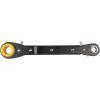 imageKlein Tools KT155HD HeavyDuty 6In1 Linemans Ratcheting Wrench with Bolt Through Design and Bright Yellow Socket6in1  Fine Gearing