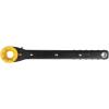 imageKlein Tools KT155HD HeavyDuty 6In1 Linemans Ratcheting Wrench with Bolt Through Design and Bright Yellow SocketSlim 3in1  Fine Gearing