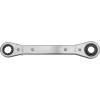 imageKlein Tools KT223X4 Linemans Ratcheting 4In1 Box Wrench Made in USA 12 916 58 and 34Inch Sockets