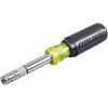 imageKlein Tools 32596 MultiBit Screwdriver Nut Driver Magnetic 8in1 HVAC Slide Drive Tool with Hex Phillips Schrader Bits Nut Drivers8in1