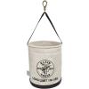 imageKlein Tools 5109SLR Canvas Bucket AllPurpose Tool Bucket with Plastic Bottom with Drain Holes Load Rated Up to 150PoundsBucket