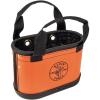 imageKlein Tools 5144HBS HardBody Bucket Oval Tool Bucket Organizer with Knife Sheath and 14 Other Pockets OrangeBlack