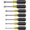 imageKlein Tools 631 Tool Set Made in USA Nut Driver Set wHex Nut Sizes 316 14 516 1132 38 716 and 12Inch on 3Inch Full Hollow Shaft 7PieceMagnetic