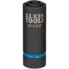 imageKlein Tools 66001 2in1 Impact Socket Sizes 34Inch and 916Inch Hex 12Point Deep Socket Wrench with 12Inch Drive6Point