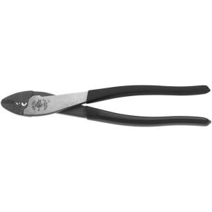 imageKlein Tools 1006 Cutting  Crimping Tool Made in USA Crimps 10 to 22 AWG Solderless Terminals and Connectors with Wire Cutter in Tapered NoseCrimping Pliers