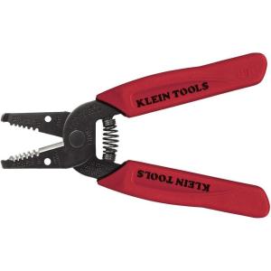 imageKlein Tools 11046 Wire Stripper Wire Cutter Made in USA Stripping  Cutting Tool for 1626 AWG Stranded Compact Nose with Precisionground Stripping HolesCutter