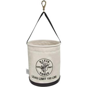 imageKlein Tools 5109SLR Canvas Bucket AllPurpose Tool Bucket with Plastic Bottom with Drain Holes Load Rated Up to 150PoundsBucket
