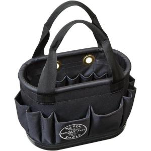 imageKlein Tools 5144BHB14OS HardBody Bucket Aerial Oval Tool Bucket with Drain Holes 29 Pockets