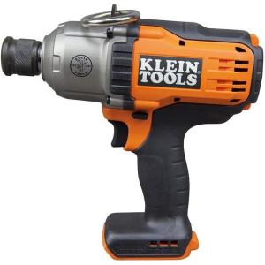 imageKlein Tools BAT207161 Cordless Impact Wrench 500 ftlb Torque 716Inch Chuck Variable Speed Safety Lockout DeWALT 20V LithiumIon PoweredImpact Wrench Tool Only