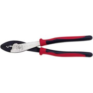 imageKlein Tools J1005 Crimping and Cutting Tool Made in USA Tapered Nose for 10 to 22 AWG Solderless Terminals and Connectors