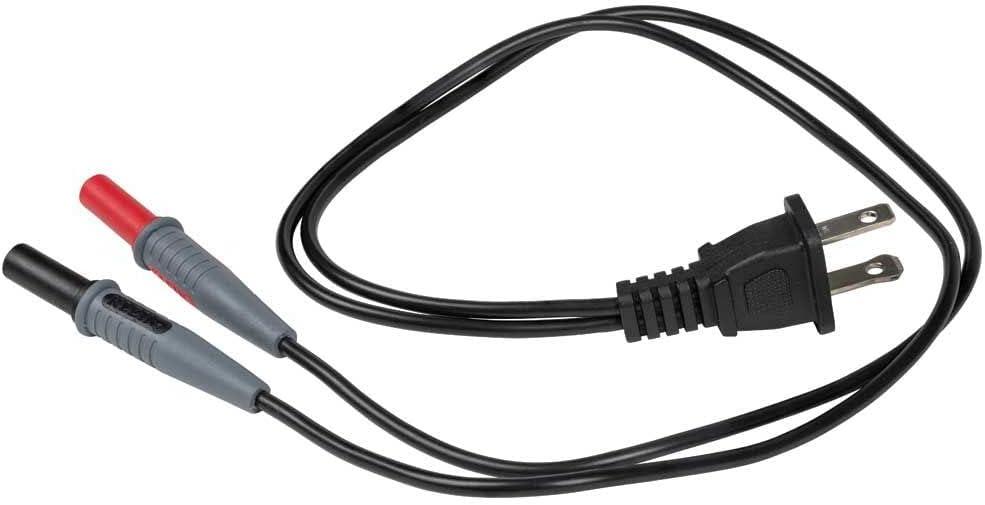 imageKlein Tools 69357 AC Outlet Plug to Banana Plug for use with Klein Tools Cat No ET450 or any Meter with BananaType Connectors