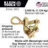 imageKlein Tools 160410 Grip Made in USA Havens Grip Wire Pulling Tool for Wire Rope to 025Inch Maximum Load 2500Pound