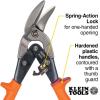 imageKlein Tools 2400L LeftCutting Offset Snips Aviation Tin Snips with Forged Blade for Precision Sheet Metal CuttingLeftCutting