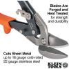 imageKlein Tools 2400L LeftCutting Offset Snips Aviation Tin Snips with Forged Blade for Precision Sheet Metal CuttingRightCutting