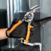 imageKlein Tools 2400L LeftCutting Offset Snips Aviation Tin Snips with Forged Blade for Precision Sheet Metal CuttingStraightCutting