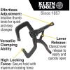 imageKlein Tools 38630 CClamp Locking Pliers with Standard Jaws Intuitive Thumb Knob Adjustable Clamp for Home Shop Woodworking 6Inch11In Standard Jaw