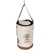 imageKlein Tools 5104CLR22 Heavy Duty Top Closing Bucket Made of No 1 Canvas Load Rated Up to 150Pounds With Zipper on top 22Inch