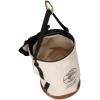 imageKlein Tools 5104CLR22 Heavy Duty Top Closing Bucket Made of No 1 Canvas Load Rated Up to 150Pounds With Zipper on top 22Inch
