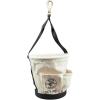 imageKlein Tools 5172PS HeavyDuty TaperedWall Bucket with 15 Inside Pockets No 4 Canvas4Pocket