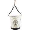 imageKlein Tools 5172PS HeavyDuty TaperedWall Bucket with 15 Inside Pockets No 4 CanvasSwivel Snap Hook