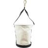 imageKlein Tools 5172PS HeavyDuty TaperedWall Bucket with 15 Inside Pockets No 4 CanvasSwivel Snap Hook