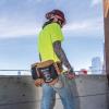 imageKlein Tools 5816LFR Flame Resistant Bolt Bag for Tool Storage with Leather Reinforced Rim and Bottom and Separated Tunnel Loops ConnectionBolt Bag