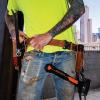 imageKlein Tools 5816LFR Flame Resistant Bolt Bag for Tool Storage with Leather Reinforced Rim and Bottom and Separated Tunnel Loops ConnectionBull Pin Holder