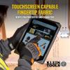 imageKlein Tools 60595 Work Gloves General Purpose Gloves Comfortable Suede Palm Touchscreen Capable Hook and Loop Closure MediumExtra Large