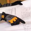 imageKlein Tools 60595 Work Gloves General Purpose Gloves Comfortable Suede Palm Touchscreen Capable Hook and Loop Closure MediumExtra Large