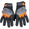 imageKlein Tools 60595 Work Gloves General Purpose Gloves Comfortable Suede Palm Touchscreen Capable Hook and Loop Closure MediumSmall