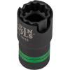imageKlein Tools 66090 12Inch Impact Socket Set 2in1 Slotted Design 12Point Deep Sockets for Impact Wrenches Includes Tool Case 6Piece