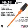 imageKlein Tools 6846INS Insulated Screwdriver Made in USA 1000V 2 Square Tip Screwdriver with 6Inch Shank TipIdent CushionGrip HandleOne Size