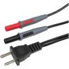 imageKlein Tools 69357 AC Outlet Plug to Banana Plug for use with Klein Tools Cat No ET450 or any Meter with BananaType Connectors
