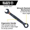 imageKlein Tools 69408G Ratcheting Combination Wrench Set SAE 8Piece 516 to 34Inch Steel Alloy Foam Pouch 90ToothSAE