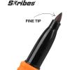 imageKlein Tools 80190 Skribes Fine Tip Permanent Markers ProfessionalGrade Ink MultiSurface Jobsite Marker for Wet Dry and Oily Surfaces Black 36Pack
