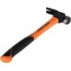 imageKlein Tools 83226 Linemans 26Ounce Claw Milled Hammer Fiberglass Handle Heavy Duty for Utility Poles Milled Face High Visibility Orange