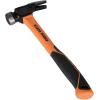 imageKlein Tools 83226 Linemans 26Ounce Claw Milled Hammer Fiberglass Handle Heavy Duty for Utility Poles Milled Face High Visibility Orange