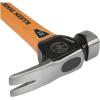 imageKlein Tools 83226 Linemans 26Ounce Claw Milled Hammer Fiberglass Handle Heavy Duty for Utility Poles Milled Face High Visibility Orange