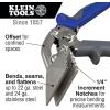 imageKlein Tools 86522 Hand Seamer Straight Metal Seamer has 3Inch Jaw for 22 Gauge Steel and 24 Gauge StainlessOffset Hand Seamer