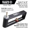imageKlein Tools 89552 Hole Cutter Adjustable Cutter from 2 to 12 Inch Cuts 24 gauge Steel and 26 gauge StainlessHole Cutter