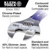 imageKlein Tools D86934 Adjustable Wrench Forged with Slimmer Jaw and a High Polish Chrome Finish 6inch6Inch