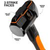 imageKlein Tools H80606 Sledgehammer 6Pound Wedge Hammer with Fiberglass Handle HeavyDuty ShockResistant Design for Striking and Demolition Includes Lanyard Hole6Pound